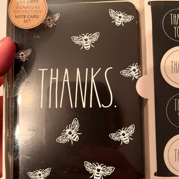 Thank You‎ Cards with Bees by Rae Dunn (Note Card Set and Stickers - new) - Picture 13 of 13